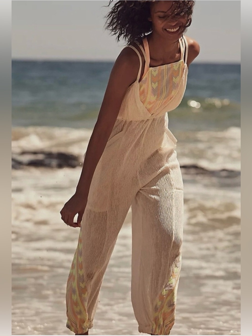 Free People Movement Morning Rise Jumpsuit in White